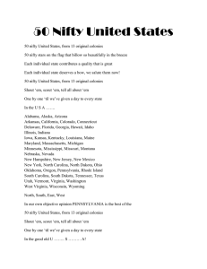 50 Nifty United States Song Lyrics