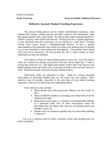 Student Teaching Reflective Journal Guide