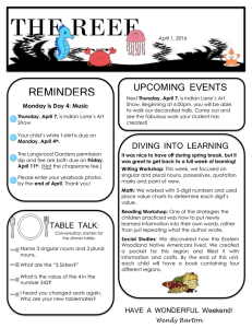 REMINDERS UPCOMING EVENTS DIVING INTO LEARNING
