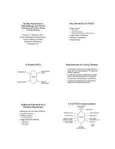 Key Elements of a PACS Quality Assurance in Teleradiology and PACS: