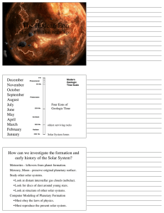 Hadean Eon: Solar System & Early Earth Formation