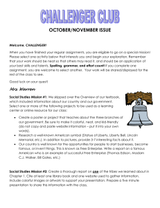 OCTOBER/NOVEMBER ISSUE