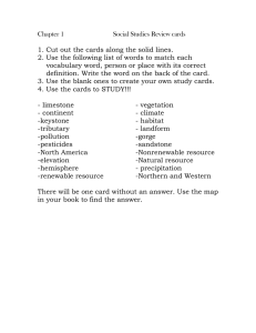 Chapter 1  Social Studies Review cards