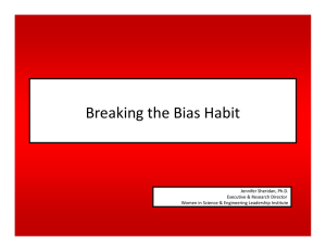 Breaking the Bias Habit
