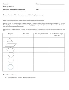 Geometry  Name: ________________________________________ Ch. 8: Quadrilaterals