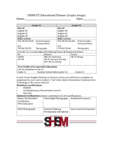 SHSM ICT Educational Planner  Name:__________________________________________ Date:____________