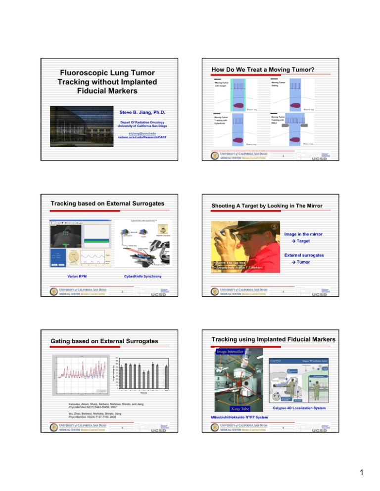 Fluoroscopic Lung Tumor Tracking without Implanted Fiducial Markers