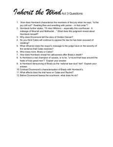 Inherit the Wind Act 3 Questions