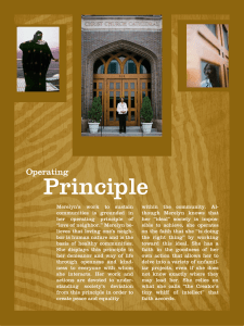 Principle Operating