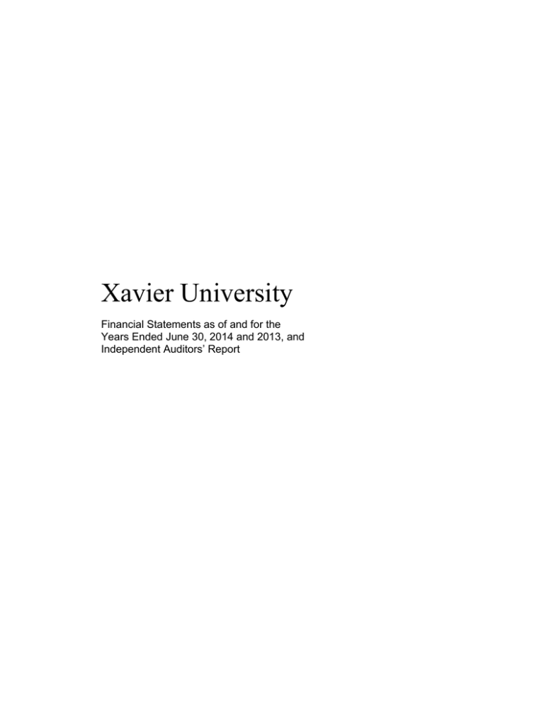 xavier university essay