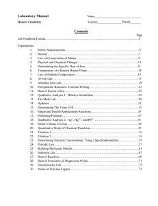 Laboratory Manual Contents