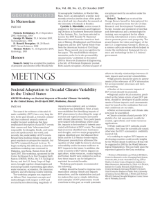G E O P H Y S I C I S... Eos, Vol. 88, No. 43, 23 October 2007