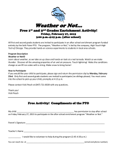 Weather or Not… Free 1 and 2