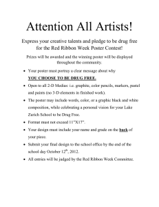 Attention All Artists! for the Red Ribbon Week Poster Contest!
