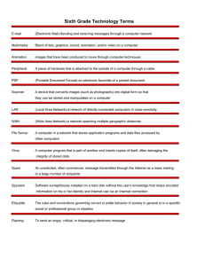 Sixth Grade Technology Terms