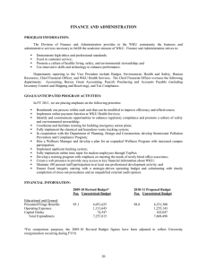 FINANCE AND ADMINISTRATION