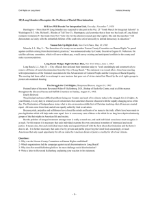 1B) Long Islanders Recognize the Problem of Racial Discrimination