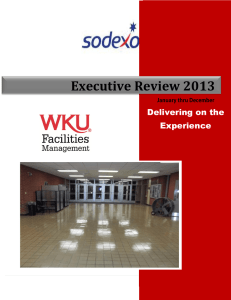 Executive Review 2013 Delivering on the Experience
