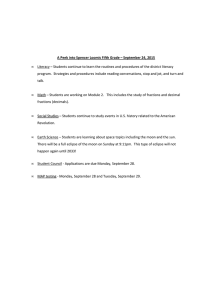 Literacy – Students continue to learn the routines and procedures... program.  Strategies and procedures include reading conversations, stop and... A Peek into Spencer Loomis Fifth Grade – September 24,...