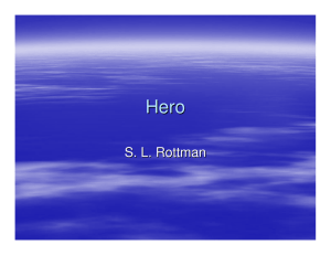 Hero: Literary Concepts Presentation