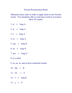 French Pronunciation Guide: Learn Basic Rules