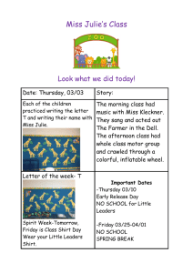 Miss Julie’s Class  Look what we did today!