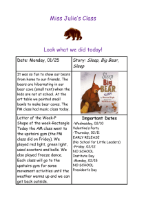 Miss Julie’s Class  Look what we did today! Sleep, Big Bear,