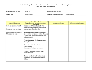 Hartnell College Service Area Outcomes Assessment Plan and Summary Form  12/4/12