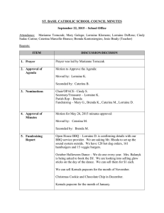 ST. BASIL CATHOLIC SCHOOL COUNCIL MINUTES Attendance: