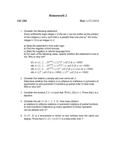 Homework 2  CSC 280       Due: 