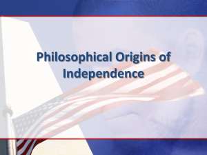 Philosophical Origins of Independence