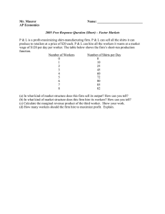 Mr. Maurer  Name: ____________________________ AP Economics