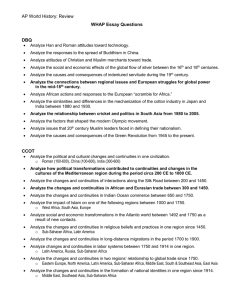 AP World History Essay Questions Review