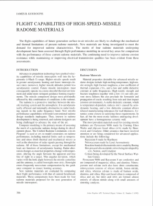 High-Speed Missile Radome Materials: Flight Capabilities & Performance