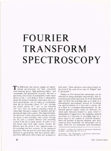 FOURIER TRANSFORM SPECTROSCOPY T