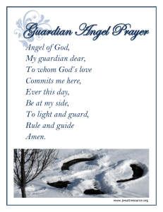 Guardian Angel Prayer