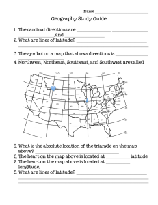 Maps and Communities Study Guide