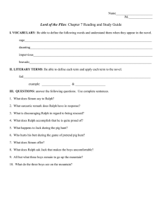Lord of the Flies Chapter 7 Study Guide
