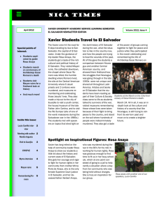 Nica Times Xavier Students Travel to El Salvador
