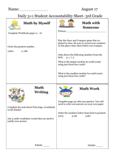 Name: August 17 Daily 3+1 Student Accountability Sheet- 3rd Grade