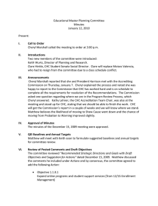 Educational Master Planning Committee Minutes  January 12, 2010   