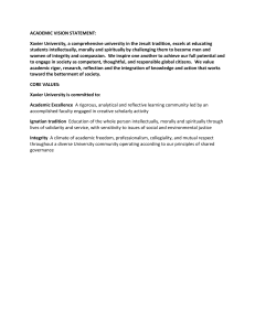 ACADEMIC VISION STATEMENT: