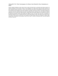 AbstractID: 9121 Title: Development of a Monte Carlo Model for... IMRT