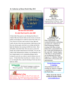 St. Catherine of Siena Parish May 2014