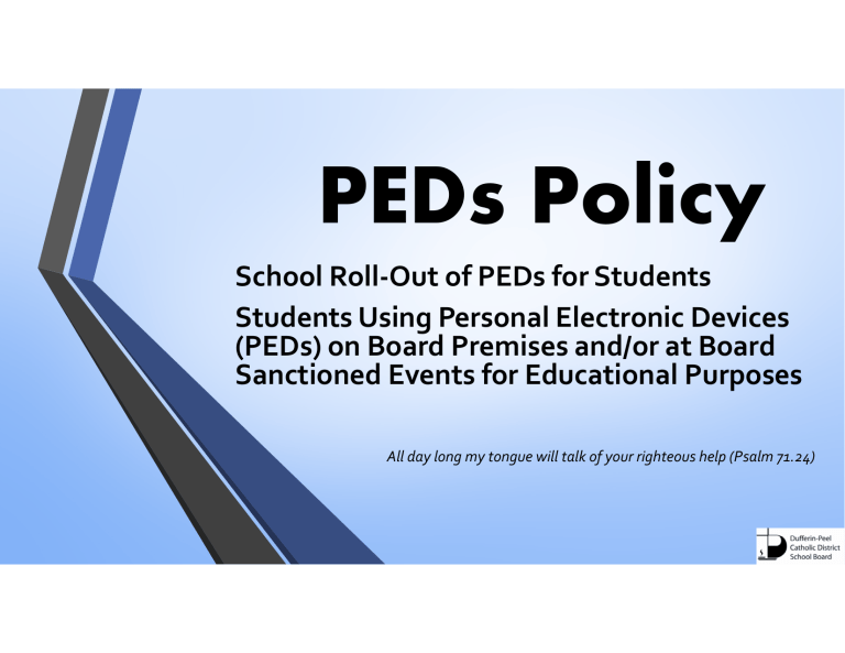 PEDs Policy