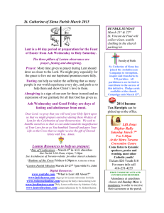 St. Catherine of Siena Parish March 2015