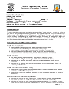 Cardinal Leger Secondary School  Business and Technology Department