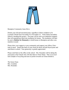 Brampton Community Jeans Drive