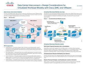 Data Center Interconnect Design for Virtualized Workload Mobility