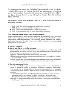 The Massachusetts Science and Technology/Engineering High School Standards,